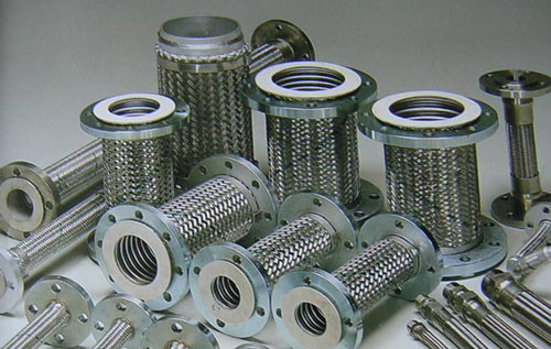 Edelstahl Flexible DN 1/4-12 Zoll Wellenschlauch aus Metall mit Montageflansche