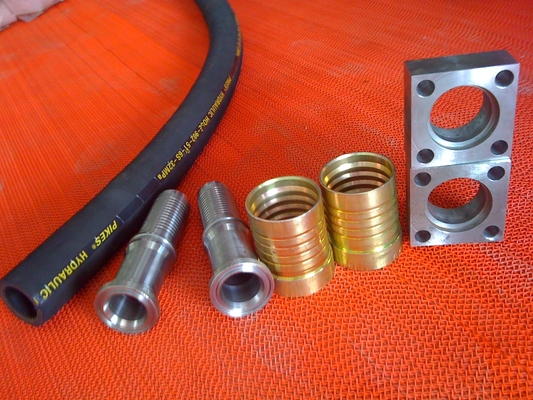 Stoff-Gummihydraulischer Schlauch-Öl-beständiger Hochdruckdraht-umsponnene Schlauchleitung 1-100MPa