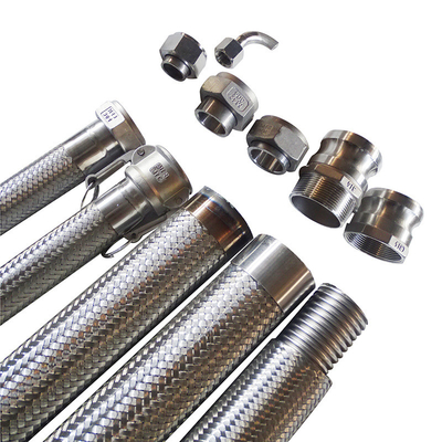Sondergröße PE/PTFE flocht hydraulisches Schlauch-Mesh Explosion Proof Flexible Acid-Alkali-beständiges Rohr