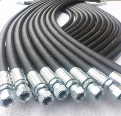 Flexibler Stahldraht-umsponnener Dampf-Schlauch 0-50MPA