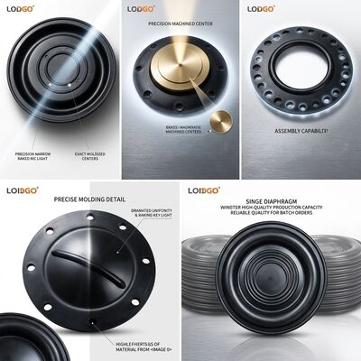 AODD Serie Rubber Diaphragm Seals Providing Low Maintenance and Consistent Tolerance ±0.02mm for Industrial Operations