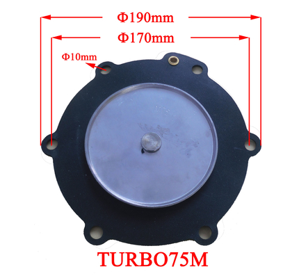 Elektromagnetischer Impuls-Ventil-Membransondergröße-Modell TURBO-DB16 75M 1,5 Zoll